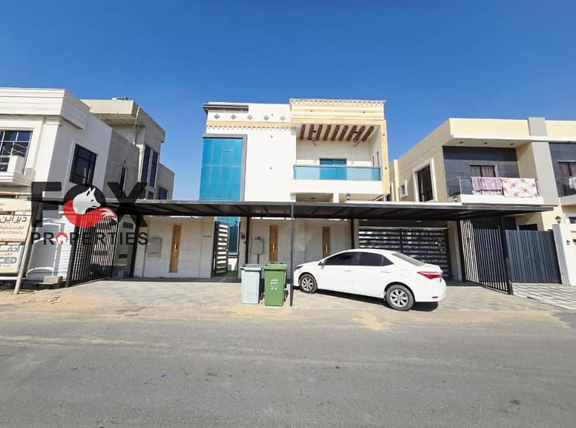 For sale or annual rent: A luxury villa in the Al Yasmeen area in Ajman, with a spacious area of up to 3,736 square feet, ideal for large families l