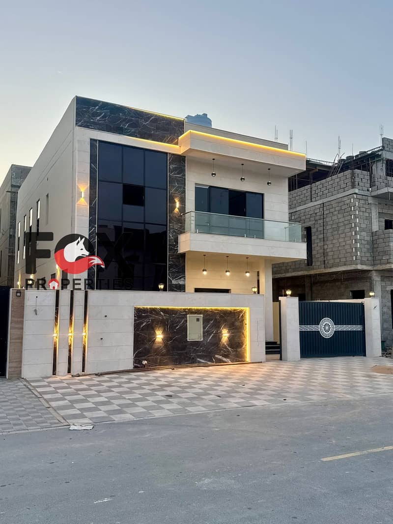 LUXURY 5 MASTER BEDROOM VILLA WITH SUPER DELUXE FINISHING IN AL HELIO AJMAN | FREEHOLD | INCLUDING CENTRAL AC & REGISTRATION FEES